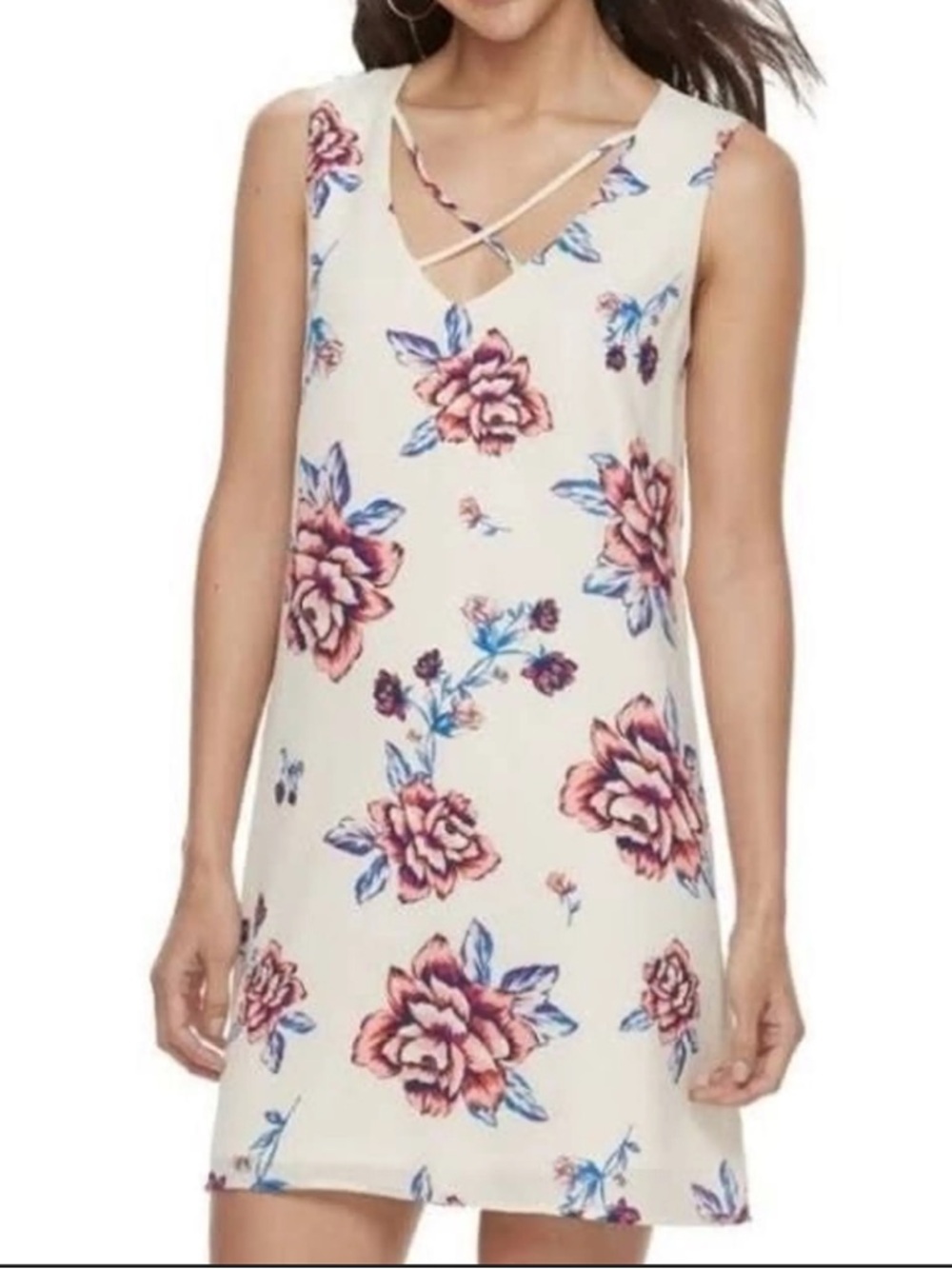 Lily Rose Floral Sleeveless Dress